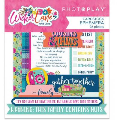 PhotoPlay Wicker Lane Die Cuts - Ephemera Cardstock